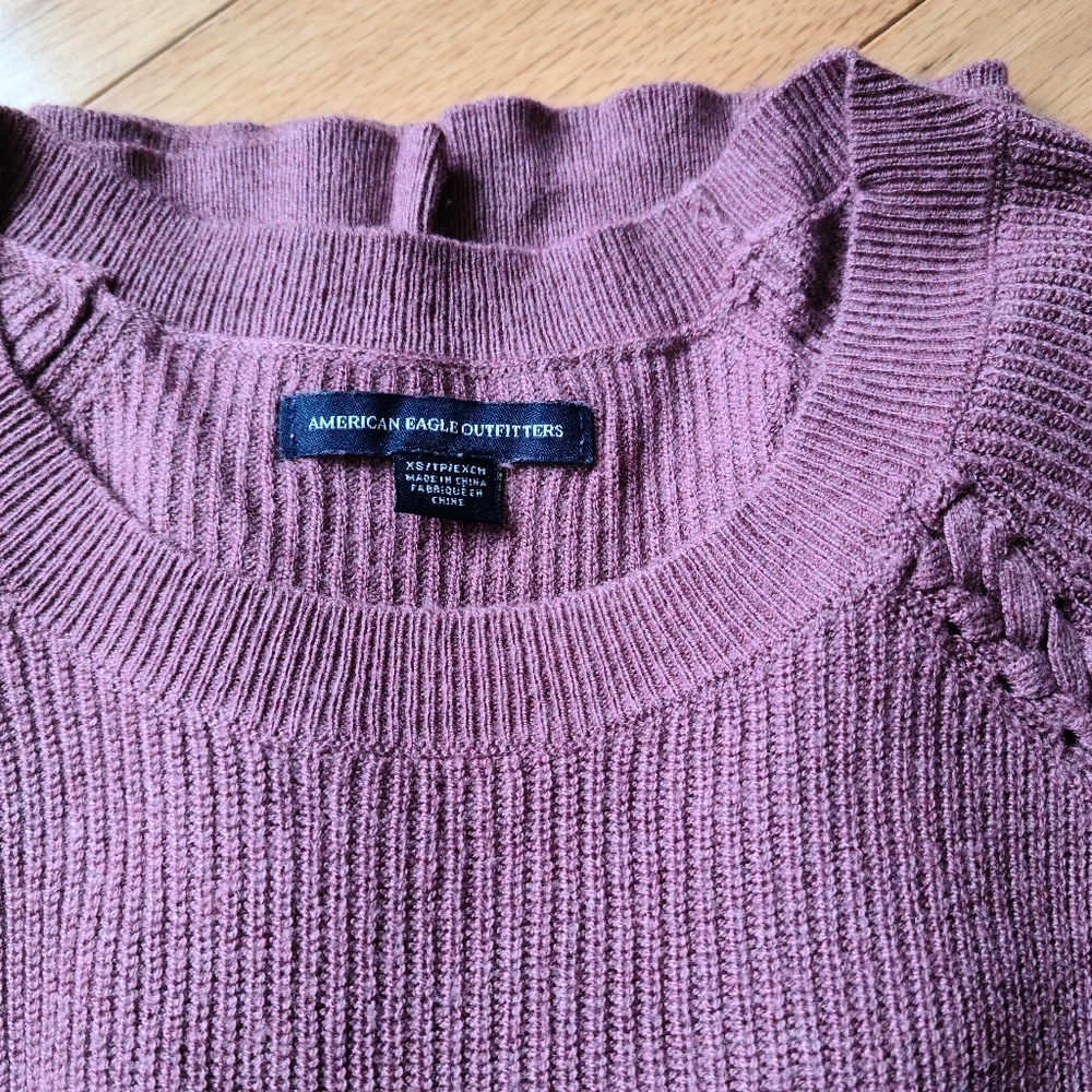 American Eagle Rust Pink Sweater, Size XSmall